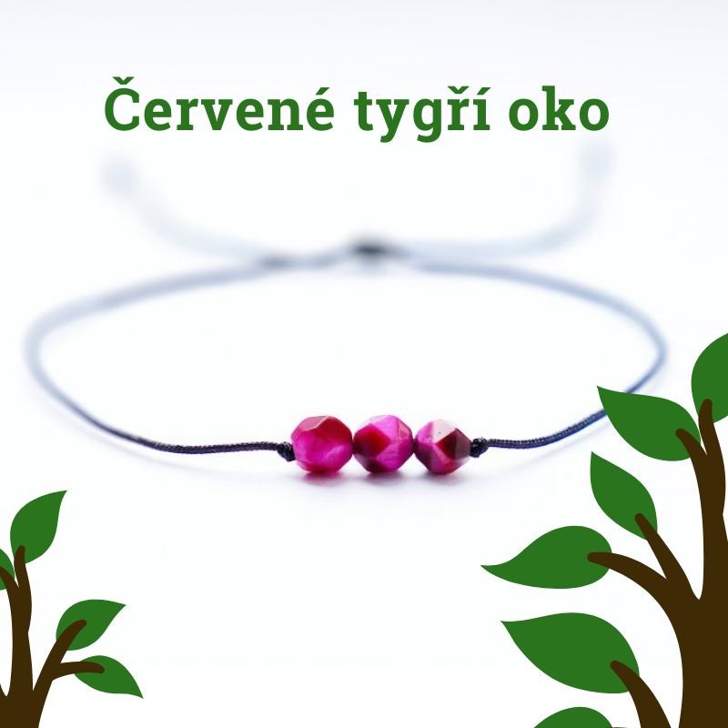 Tygří oko - červené